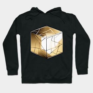 Rubic Cube Gold Shadow Silhouette Anime Style Collection No. 377 Hoodie